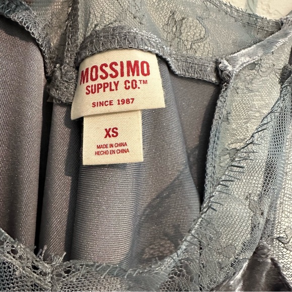 Mossimo silky velvety silver/grey dress - Picture 2 of 3